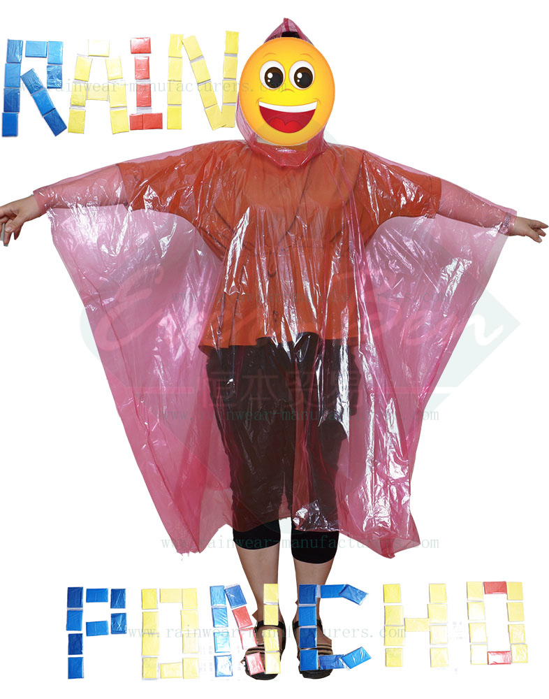 China Emergency Rainwear Disposable Rainwear PE rain cape PE rain ponchos